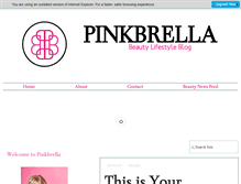 Tablet Screenshot of pinkbrella.com